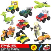 兼容乐高积木儿童益智拼装玩具男孩启蒙拼插幼儿园小颗粒拼图小盒 野外救援10盒
