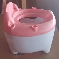 小孩马桶坐便器儿童便盆男女宝宝幼儿尿盆夜抽屉式折叠加大号便凳 粉色无靠背无抽屉无扶手款 单独坐便器