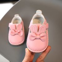 春季女童一岁宝宝鞋子女婴儿学步鞋软底真皮宝宝公主鞋婴儿鞋子女 粉红色 14码内长11.5cm