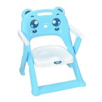儿童餐椅宝宝餐椅婴幼儿折叠餐椅BB座椅餐桌椅小孩吃饭椅子 新款蓝色折叠(无餐盘)