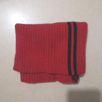 宝宝帽子秋冬季女童毛线帽时尚男童潮1-2岁婴儿童保暖帽3公主冬天 只有围脖-红色 8个月-5岁(45-54)弹力大