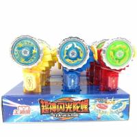 一盒12个趣趣乐闪光陀螺拉线陀螺灯光陀螺儿童糖果玩具 一盒