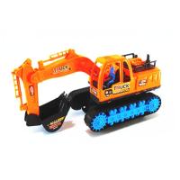 儿童玩具车挖土机小汽车大号挖挖机挖掘机钩机惯性工程车模型卡车 大号桔色挖土机