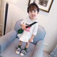 女童牛仔外套1一3岁4女宝宝5春秋牛仔衣韩版儿童洋气公主夹克衫潮[4月5日发完] 字母连衣裙白色 80建议[75-80]