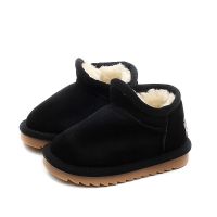 儿童亮片雪地靴宝宝鞋棉靴子冬新款男女中大童加厚加绒大棉 L28303(黑色) 反绒款 31 31内长19.2