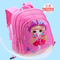 拉杆书包女小学生男儿童可拆卸女童学生爬楼梯大轮3女孩1-2-6年级 光拉杆包粉(无拉杆)