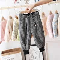 女童加绒长裤2019新款小童外穿长裤加厚冬装保暖棉裤洋气运动裤潮 灰色 加绒款 110 建议身高105左右