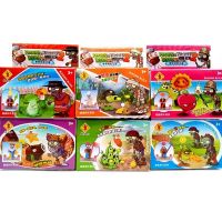 植物大战僵尸男孩子拼装积木益智玩具16合1游戏大场景4种变化模式 一套6盒拼僵尸人仔带底盘