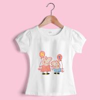 女童春夏装2021新款新疆棉韩版宝宝儿童小猪背带牛仔背裙公主裙子 小猪T恤 90