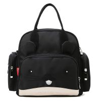 时尚妈咪包2020新款多功能斜挎小号外出手提单肩轻便母婴包双肩女 黑色 吉祥鼠
