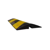 普拉塞(Plasser) 橡胶减速带 带线槽预留孔 黄黑相间减速带