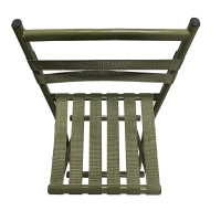 普拉塞(Plasser) 军绿色小马扎 便携折叠椅 椅子 带靠背