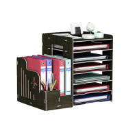 台瑞(Tairui) 立式桌面置物架 7层+3格白枫(个)