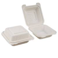 普拉塞(Plasser) 一次性可降解连体单格餐盒 250个27g450ml (箱)