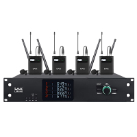 LAX 会议系统专用一拖四真分集无线头戴话筒 UM640T