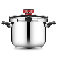 康巴赫高压锅炫动双档6L优质不锈钢材质电磁炉明火通用压力锅