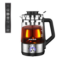 奥克斯黑茶煮茶器蒸汽煮茶壶玻璃电热全自动家用保温普洱蒸茶壶 彩钢色-保温