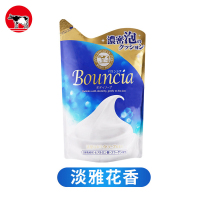 日本牛乳石硷美肤沐浴露牛奶滋润浓密泡沫 淡雅花香补充包400ML