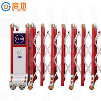 小区单位不锈钢电动移动门QG-SSM1980/QG-7电动伸缩门 交通管理移动门 1米价格