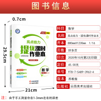 2021春亮点给力 提优课时作业本 数学 八年级下册江苏版 初二8年级下学期JS版 苏教版初中教材同步练习基础提优单元检