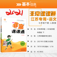 2021版通城学典非常课课通 七年级下册语文人教版初一7年级下册学期RJ江苏专用初中人教通用版教材同步复习预习讲解指导练
