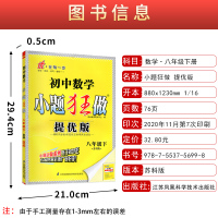 2021版恩波教育初中数学小题狂做提优版八年级下册苏科版 中学教辅8年级江苏版同步训练习册初二资料辅导书含试卷答案小帮手