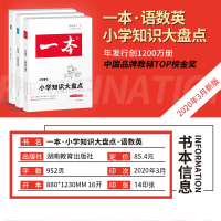 2021新版一本小学知识大盘点数学语文英语全套3册 小学升初中小学毕业升学总复习 五六小升初68所六年级上下册复习模拟试