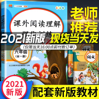 2021新版小学六年级阅读理解训练题语文专项训练书人教版部编版课外阅读练习题强化训练新阶梯6下册上册每日一篇 寒假阅读小