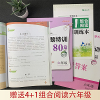 六年级阅读理解训练题阅读真题80篇部编人教版小学生6年级语文阅读理解专项训练书技巧与方法强化训练课外阶梯阅读练习册每日一