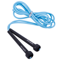 得力跳绳专业训练健身减肥运动燃脂儿童学生中考专用绳子训练比赛 F4122(蓝色)PU绳