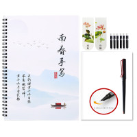 南春手写美工钢笔字帖练字成年男女生字体漂亮文艺行楷清新练字帖大学生初学硬笔书法行书艺术字体临摹练字本 [南春手写字帖]送