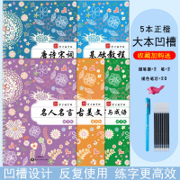 凹槽速成练字帖成人行书行楷书钢笔字帖硬笔男女生反复神器成年正楷字体临摹初学漂亮初高中大学生书法练习写字楷书手写连笔练习本
