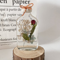 「姚小盒」手作复古永生花浮游花瓶植物标本干花摆件生日节日礼物 「小王子的玫瑰」限量款