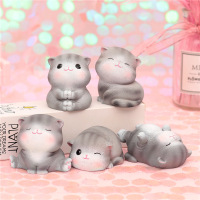 可爱动漫汽车Q版蜘蛛侠摆件树脂手办车载书桌饰品儿童男生日礼物 喵妮卡5个装