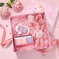 生日礼物女实用有意义纪念品元旦节新年送同事男离职离别小跨年的 落月坠入星野+许愿兔