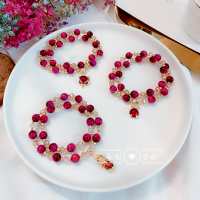 玫红色虎眼石旺夫石手链女招财转运貔貅狐狸手串手镯闺蜜生日礼物 任意2个48元 拍下备注款式