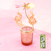 创意生日特别走心毕业礼物奖励学生送女生男朋友闺蜜小众又高级感 月亮上的猫(金色)+蜡烛10个