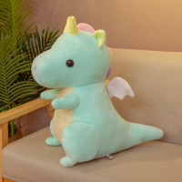 卡通恐龙毛绒玩具霸王龙布娃娃儿童玩偶男女孩抱枕生日礼物创意 绿色 55厘米