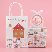 生日礼物女生实用精致创意闺蜜送男朋友ins网红少女心小物中秋节 粉色一鹿有你-白精包装 送礼袋贺卡