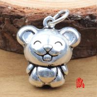 纯银饰品DIY s925纯银十二生肖银饰 12生肖鼠本命年礼物男女吊坠 鼠[复古款]