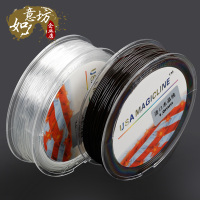 USA圆形水晶弹力线透明弹力绳穿手链线皮筋线文玩菩提串珠牛筋线 透明色0.4毫米