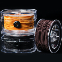 穿珠子的线包芯手串绳弹力线串珠绳手链线皮筋穿佛珠的线文玩绳子 盒装包芯线黑色0.8mm/每卷