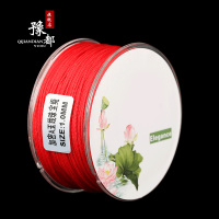 和雅加密A玉线diy编织线编手链线手绳项链吊坠挂绳红绳子线串珠线 01#红色/每卷