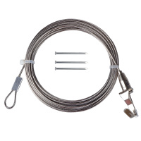 快选窗帘铁丝绳免打孔窗帘钢丝绳简易窗帘轨道挂道线窗帘杆配件 10米内可调节