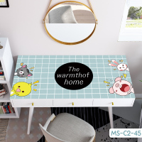 卡通梳妆台桌布化妆台桌垫 pvc防水防尘少女猫咪美甲垫桌面保护垫 MS-C2-45 60*160cm