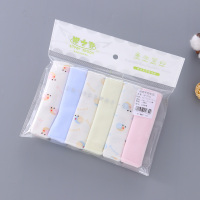 新生儿专用毛巾纯棉婴儿洗澡巾宝宝洗脸手绢超柔小方巾喂奶巾用品 [6条装]超柔婴儿手帕22X22