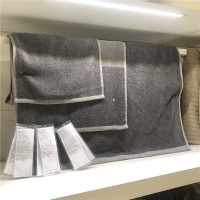 IKEA宜家 希姆雷奥毛巾浴巾小面巾纯棉中厚吸水良好毛巾简约灰色 灰色 70x140cm