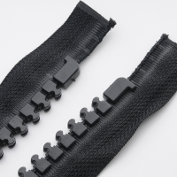 20号特大树脂拉链大号工程帐篷棚蓬房拉锁头双面红利三轮车车棚 黑色800cm[黑色双面拉头]