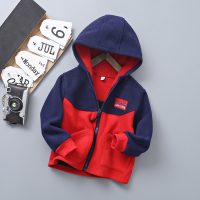 2021新款秋装儿童摇粒绒女童拉链衫加绒加厚童装上衣男童冬装外套 摇粒绒拼色外套(红色) 100cm