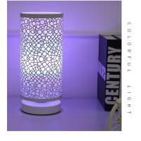 卧室七彩浪漫床头灯简约小夜灯婚庆时尚创意温馨喂奶护眼遥控台灯 气泡15种颜色遥控变色款